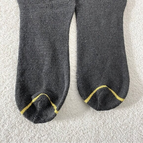 5/$25 Dewalt Dark Grey With Yellow Stripe And Logo Tube Socks - Picture 3 of 9